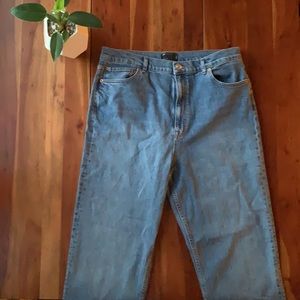 ASOS | tall high rise slim straight jeans | 36x36